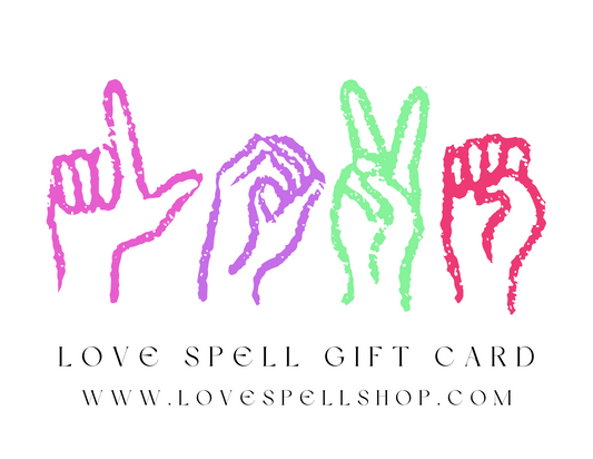 Love Spell Digital Gift Card (LOVE in Sign Language)