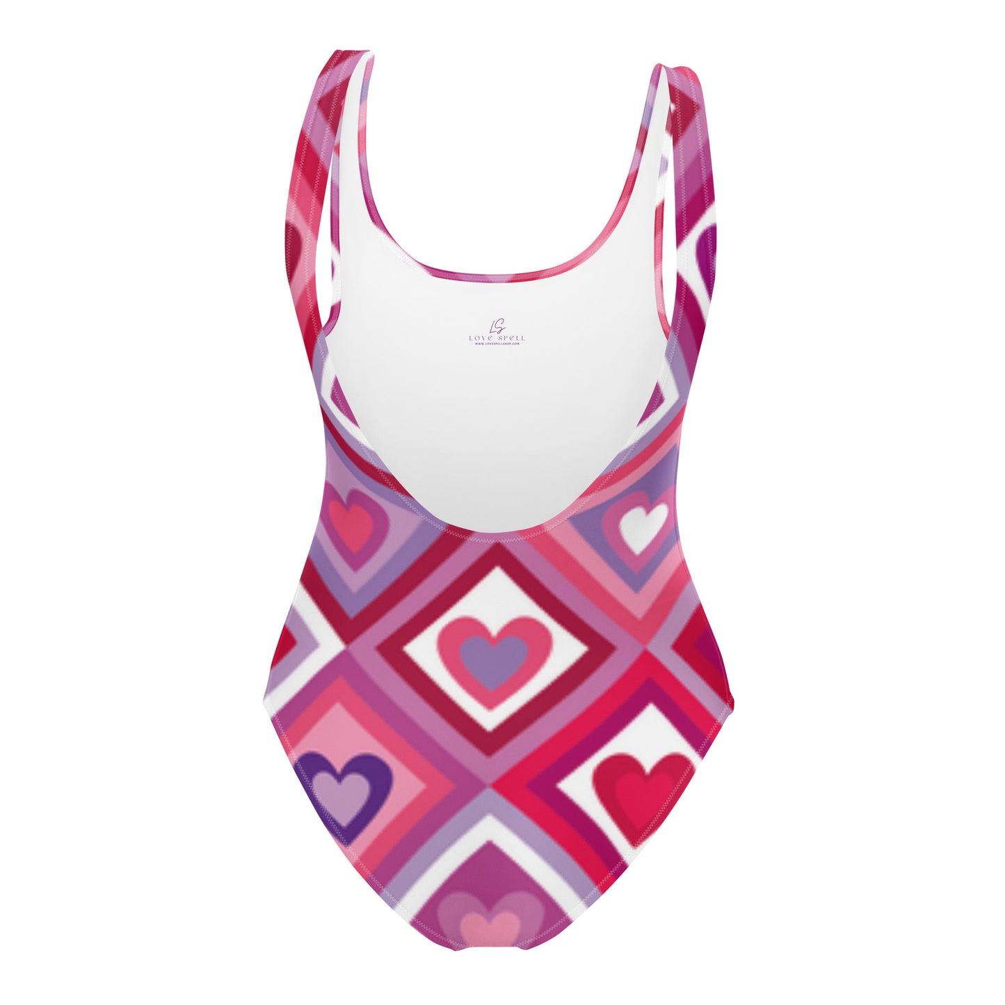 One-Piece Swimsuit: Loving Hearts