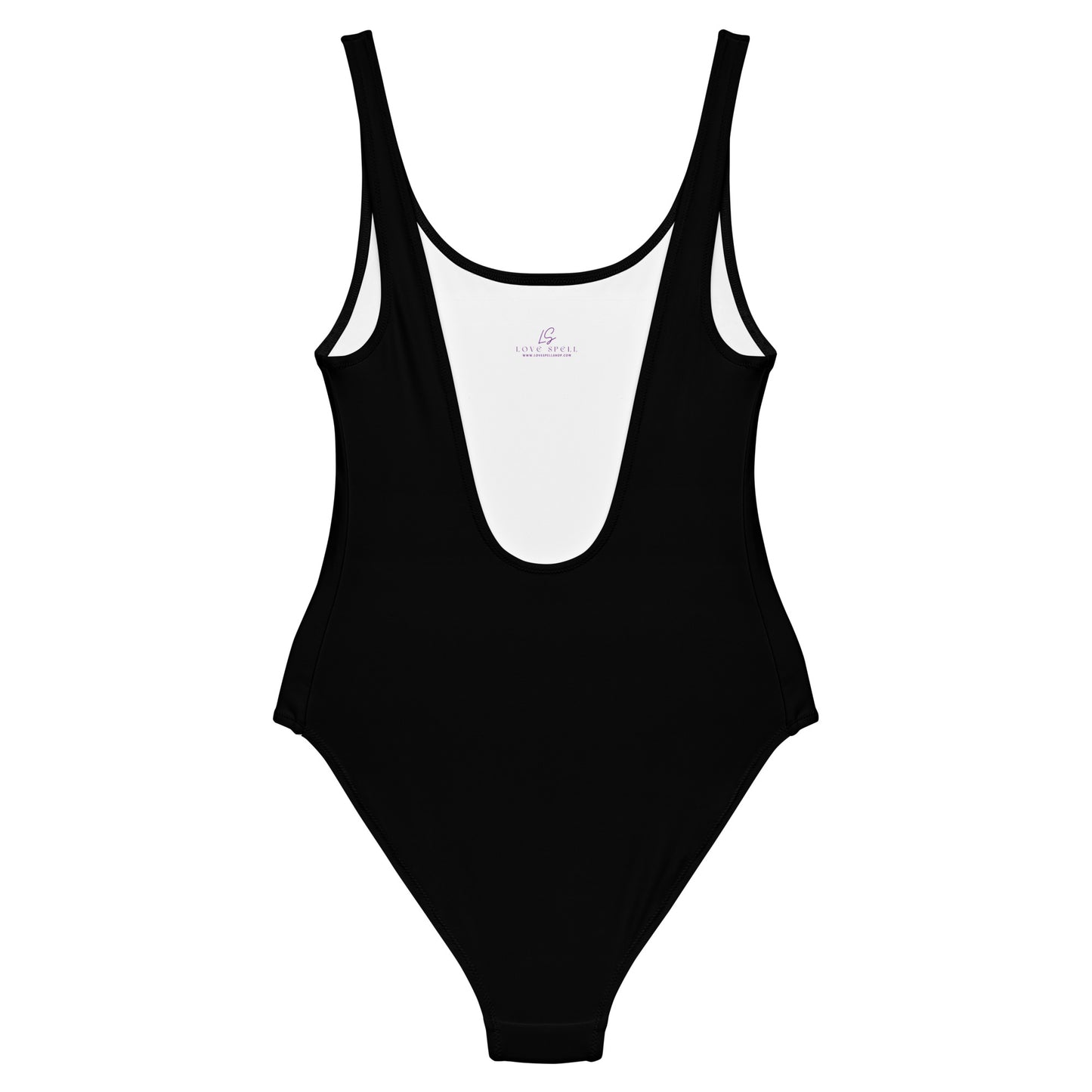 One-Piece Swimsuit: Black