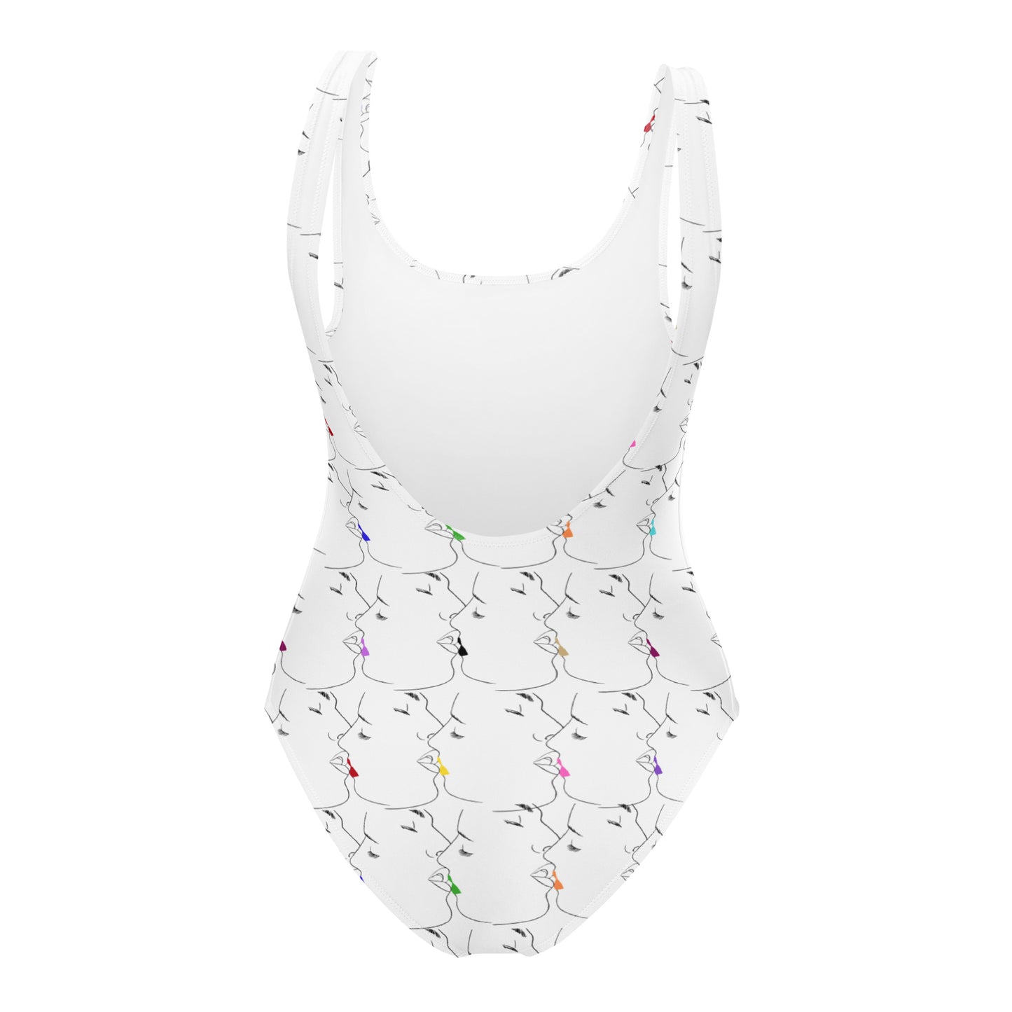 One-Piece Swimsuit: Tender Kisses Print