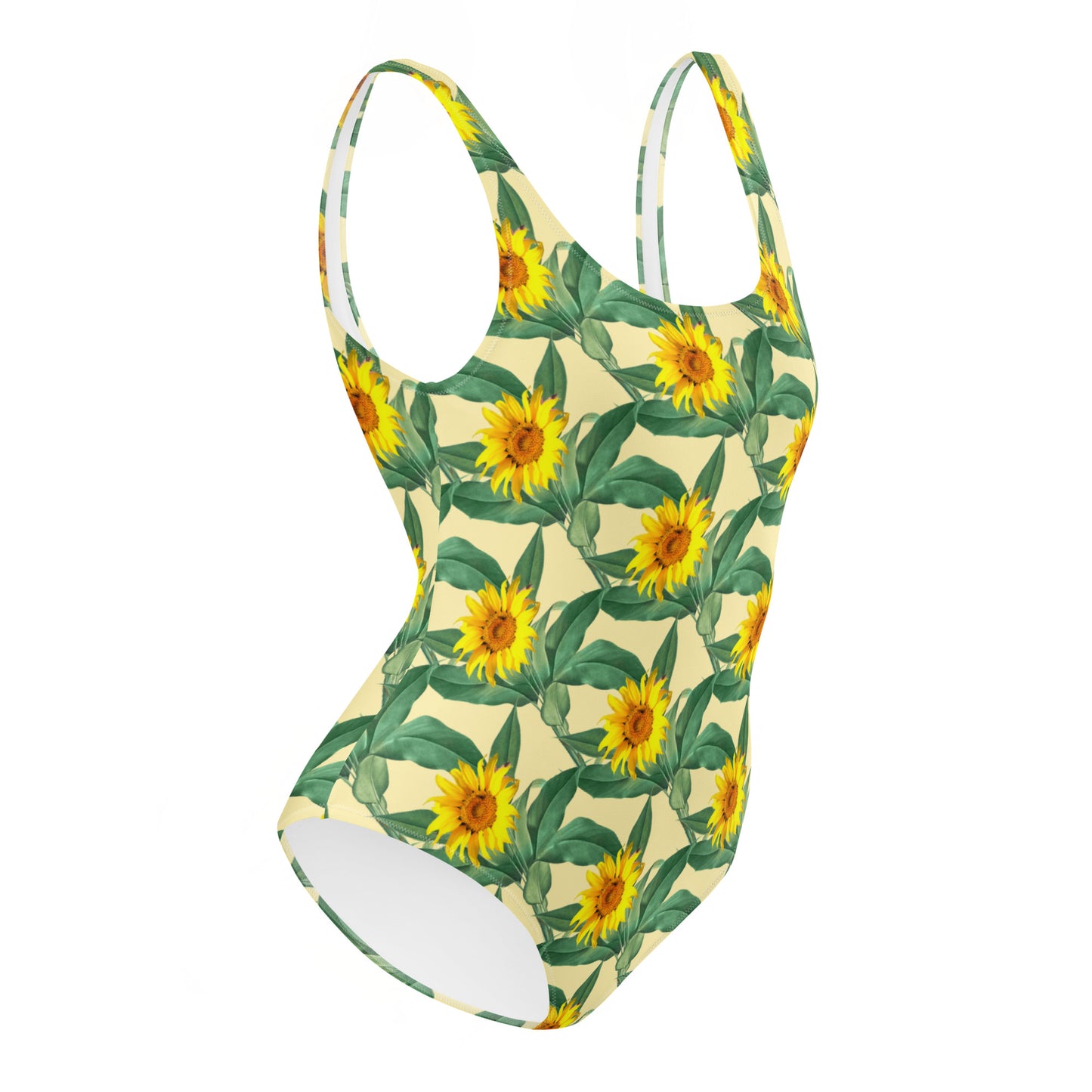 One-Piece Swimsuit: Sunflowers