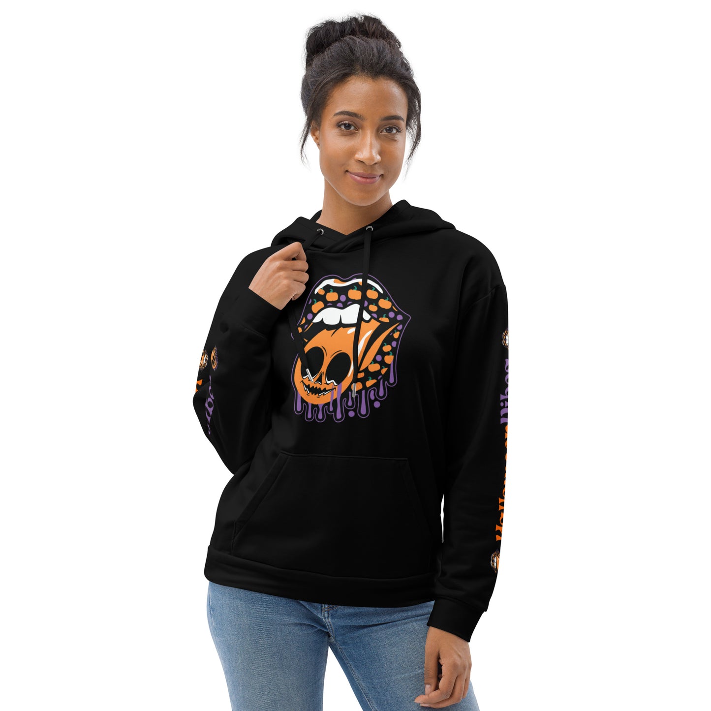 Halloween Vibes Hoodie: Lick (Soft, Recycled Polyester Blend, Unisex)