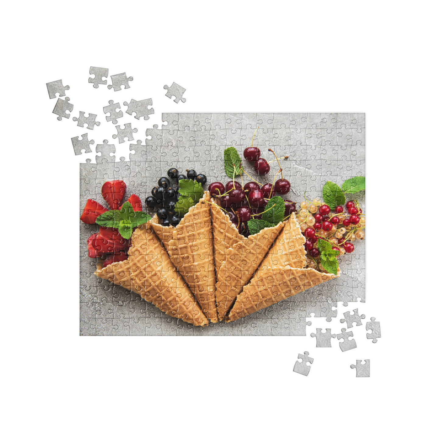 Food Fare Jigsaw Puzzle: Fruit Cones Dessert