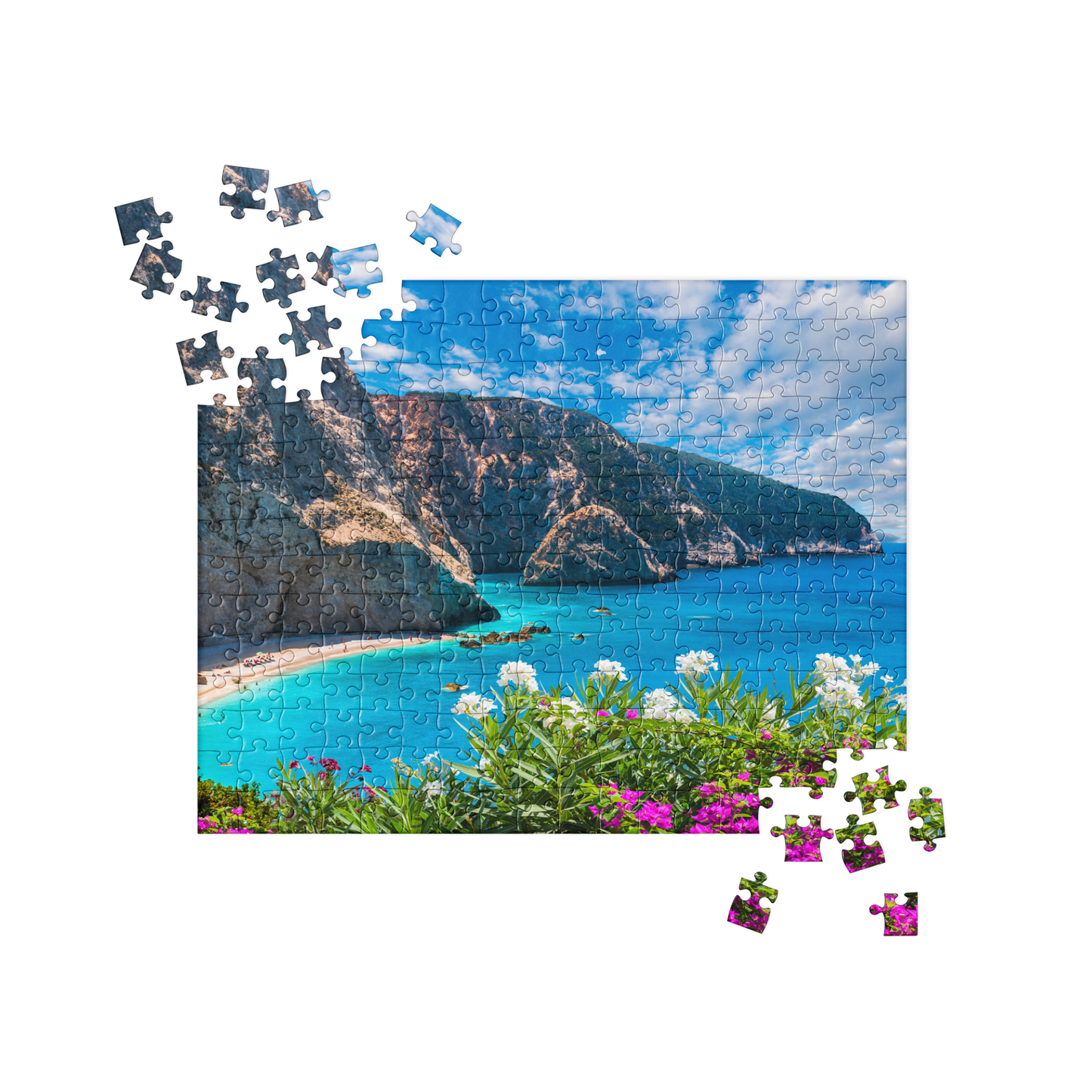 Summer Jigsaw Puzzle: Summer in Greece, Porto Katsiki Beach
