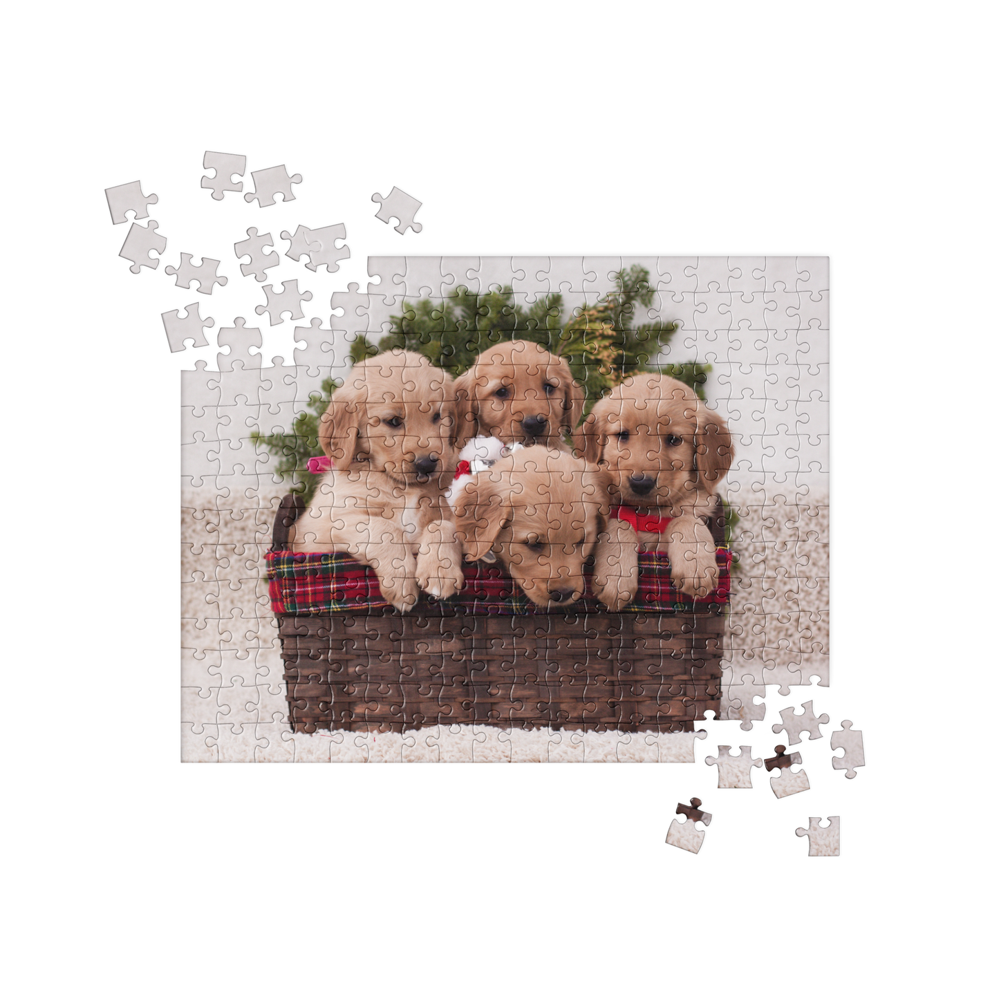 Puppy Jigsaw Puzzle: Holiday Puppies