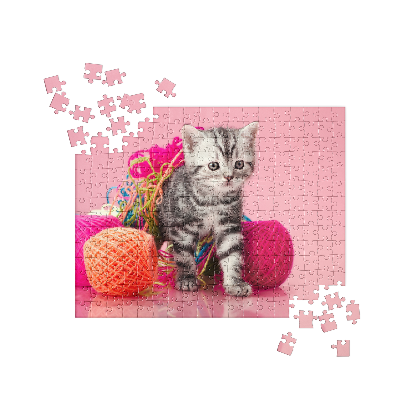 Kitten Jigsaw Puzzle: Kitten with Yarn