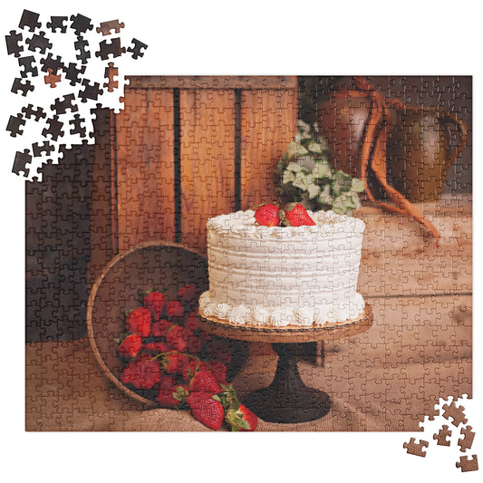 Food Fare Jigsaw Puzzle: Strawberry Cake