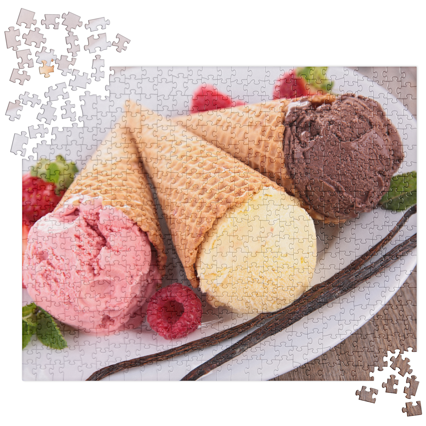 Food Fare Jigsaw Puzzle: Ice Cream Cones