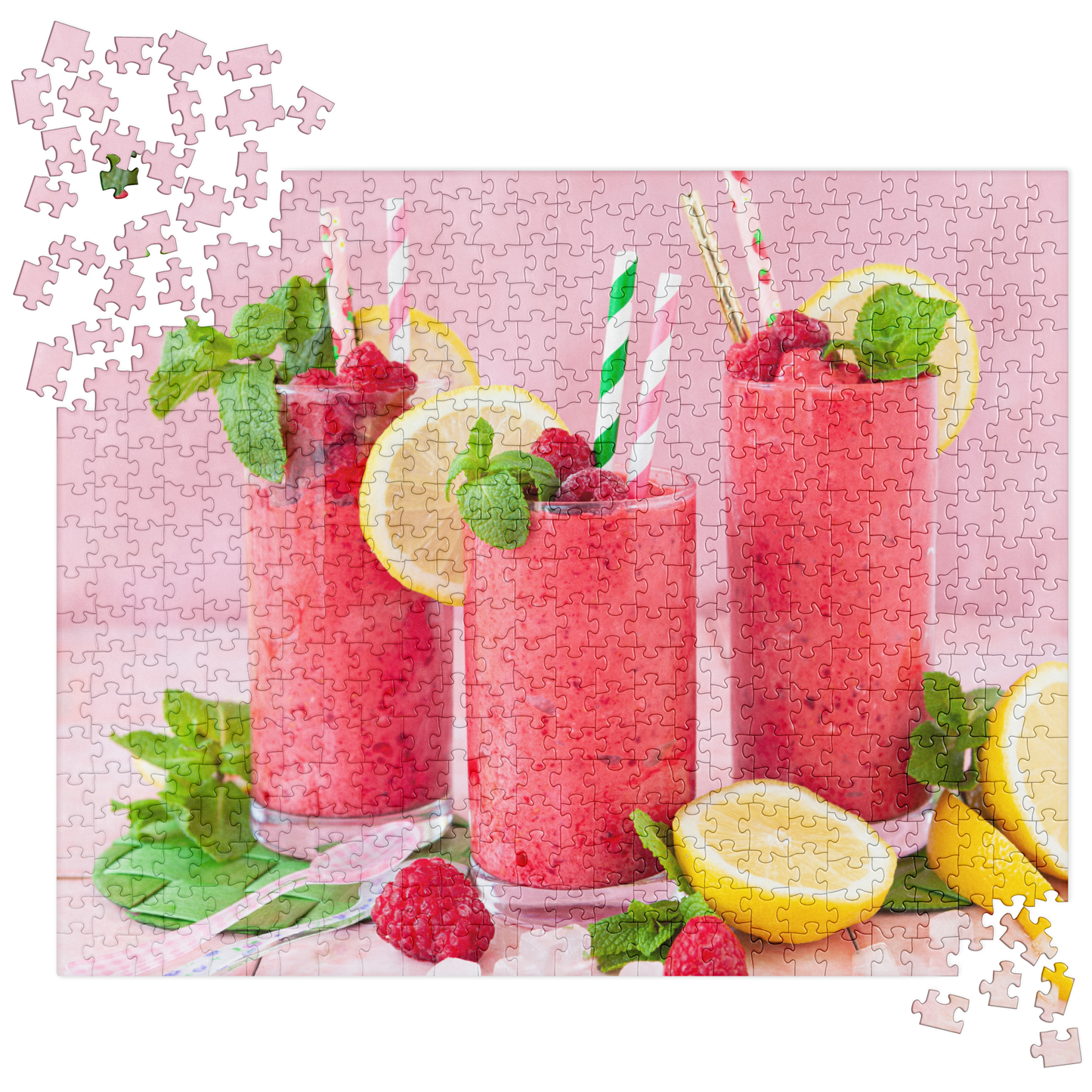 Food Fare Jigsaw Puzzle: Raspberry Smoothies