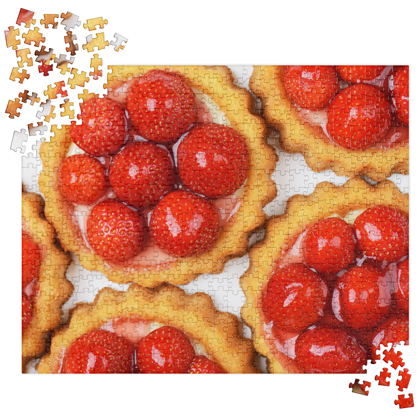 Food Fare Jigsaw Puzzle: Strawberry Tarts