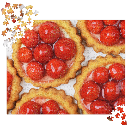 Food Fare Jigsaw Puzzle: Strawberry Tarts