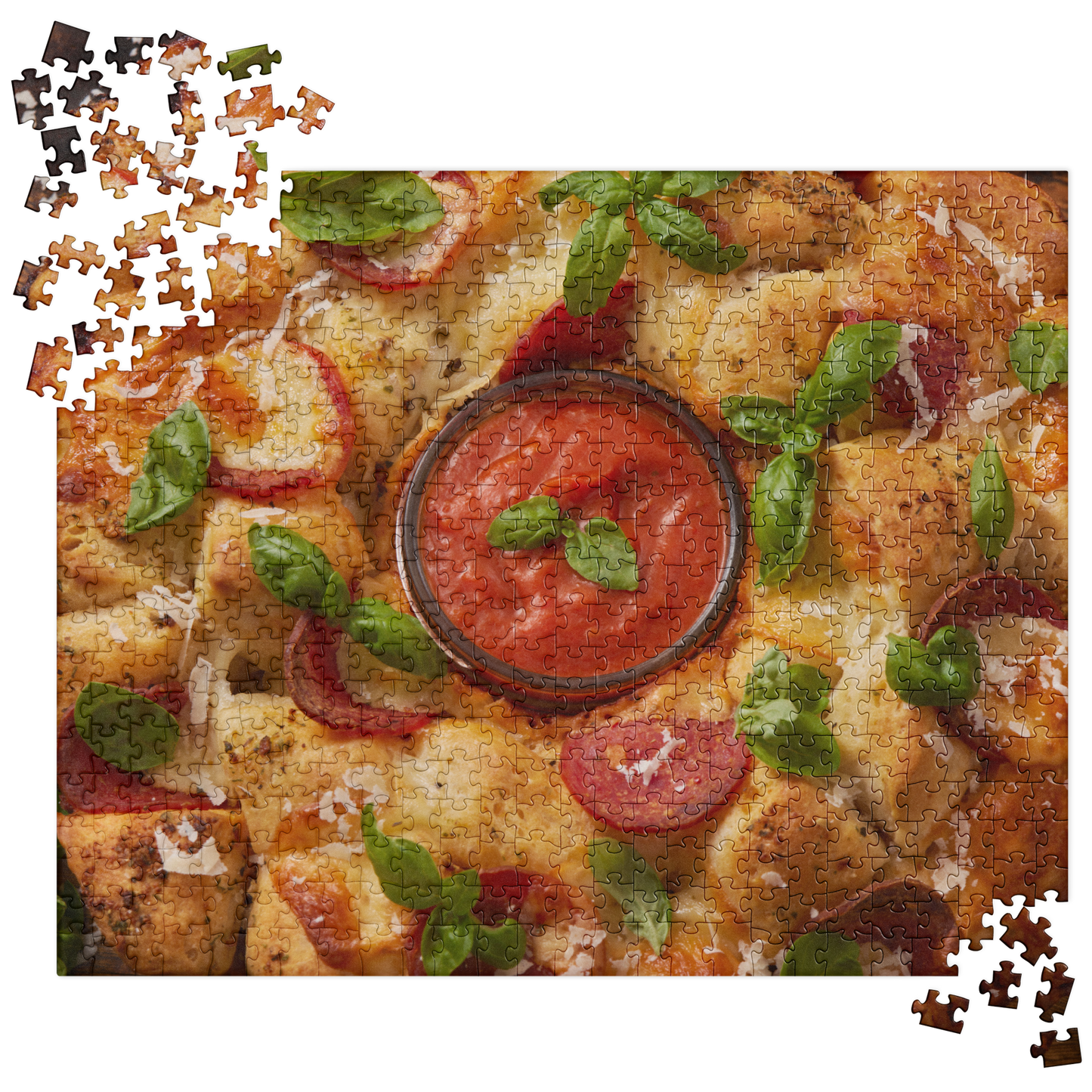 Food Fare Jigsaw Puzzle: Pepperoni Pull-Apart Bread