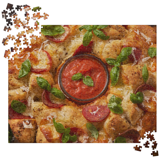 Food Fare Jigsaw Puzzle: Pepperoni Pull-Apart Bread