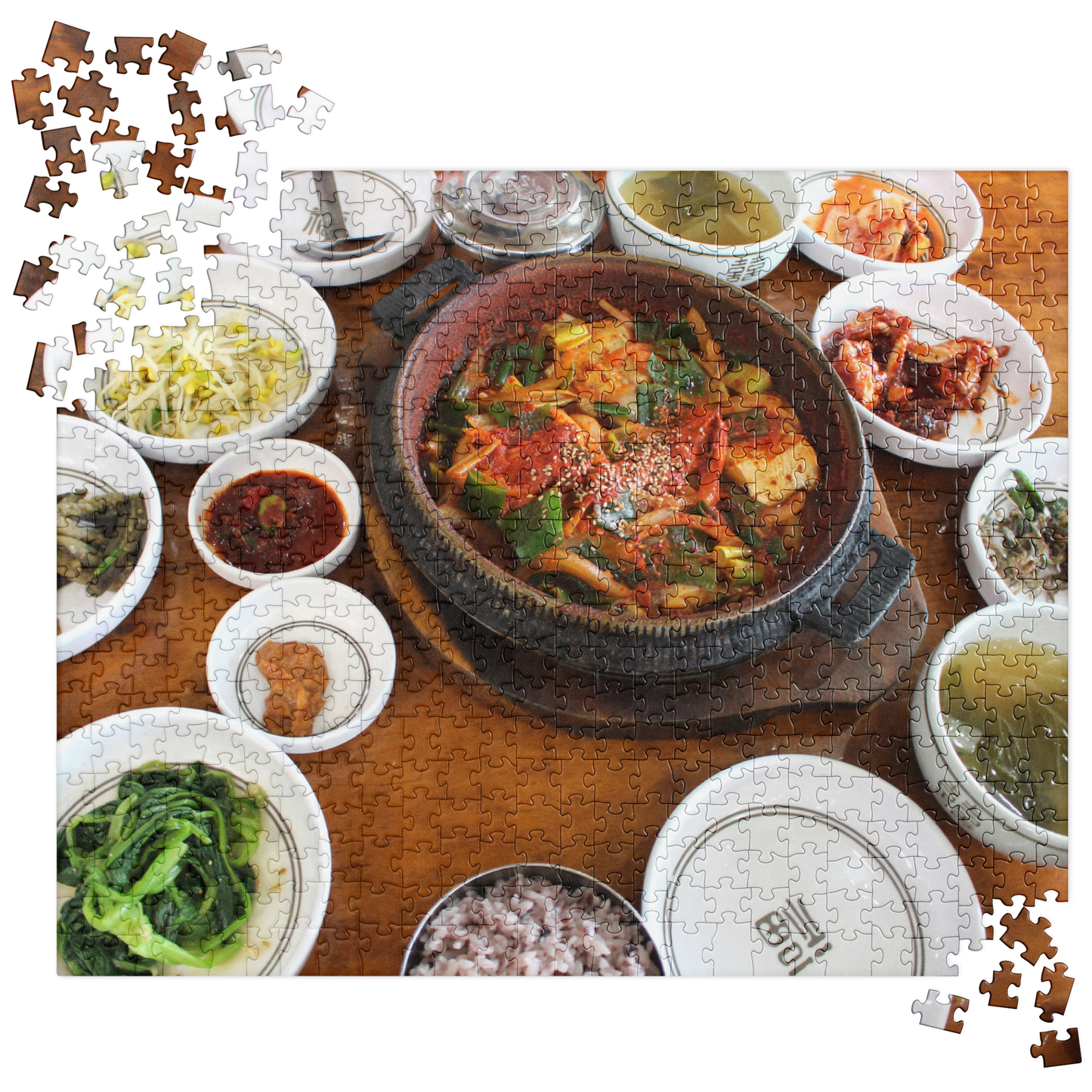 Food Fare Jigsaw Puzzle: Korean Veggie Meal