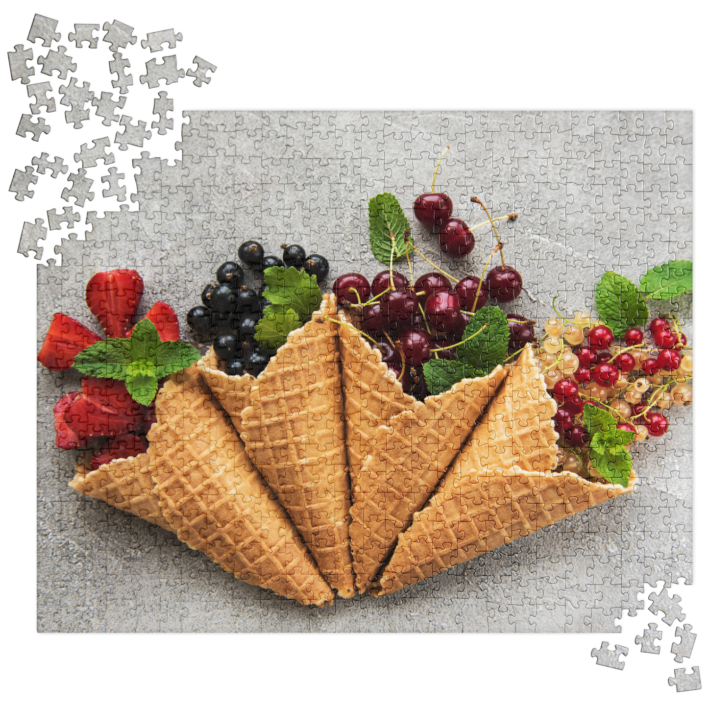 Food Fare Jigsaw Puzzle: Fruit Cones Dessert
