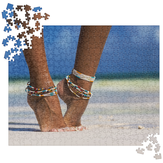 Summer Jigsaw Puzzle: Feet in the Sand