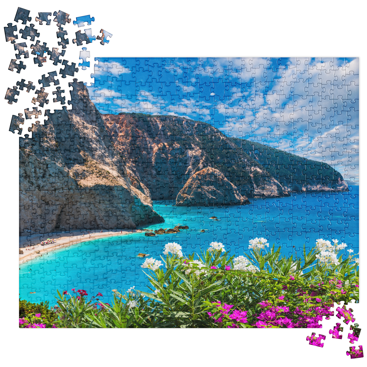 Summer Jigsaw Puzzle: Summer in Greece, Porto Katsiki Beach