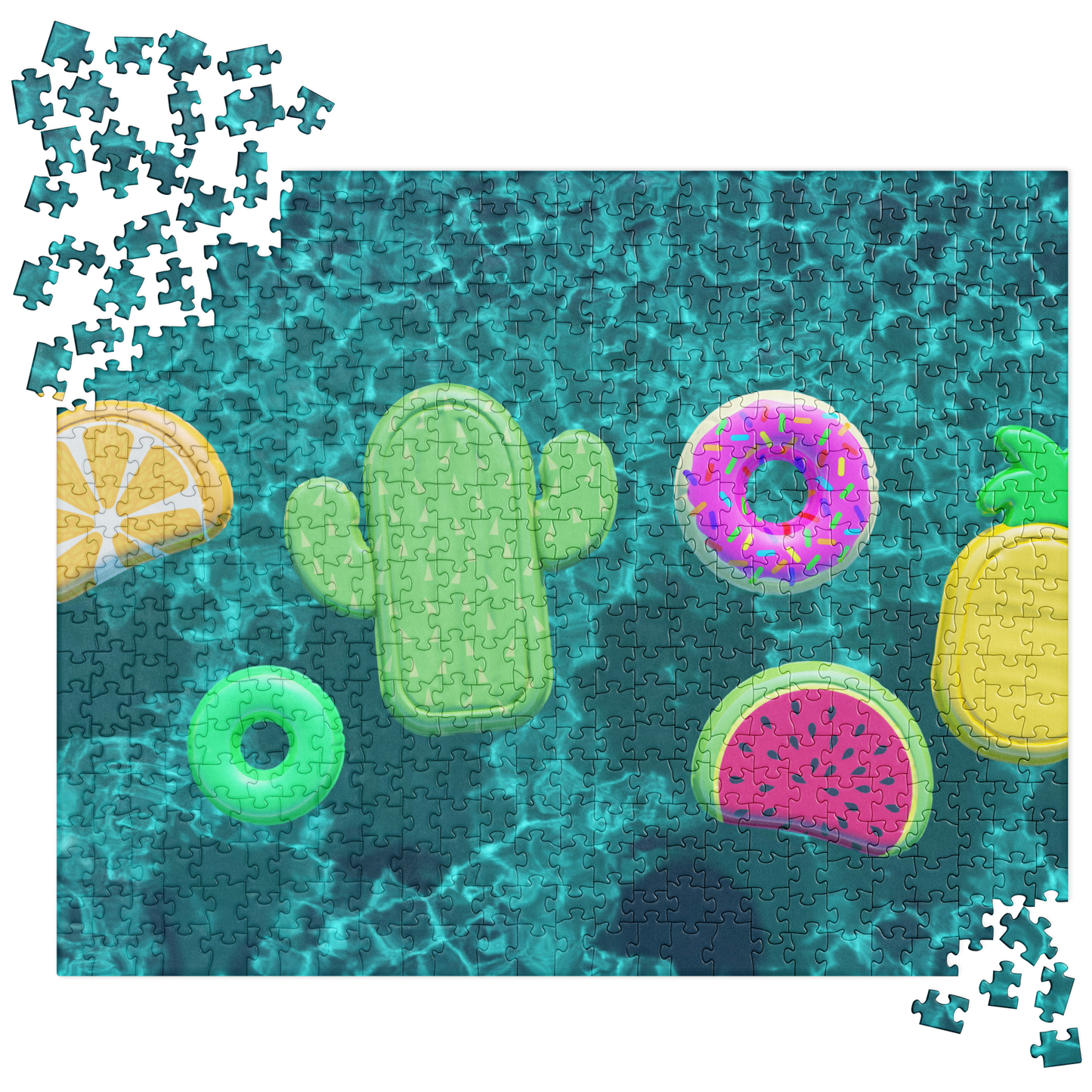 Summer Jigsaw Puzzle: Inflatable Pool Toys