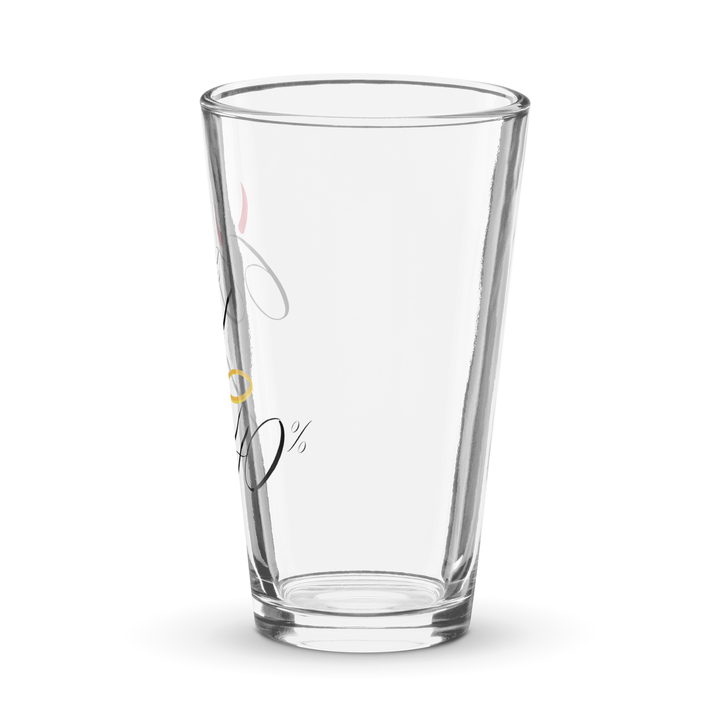 Shaker Pint Glass: 60/40