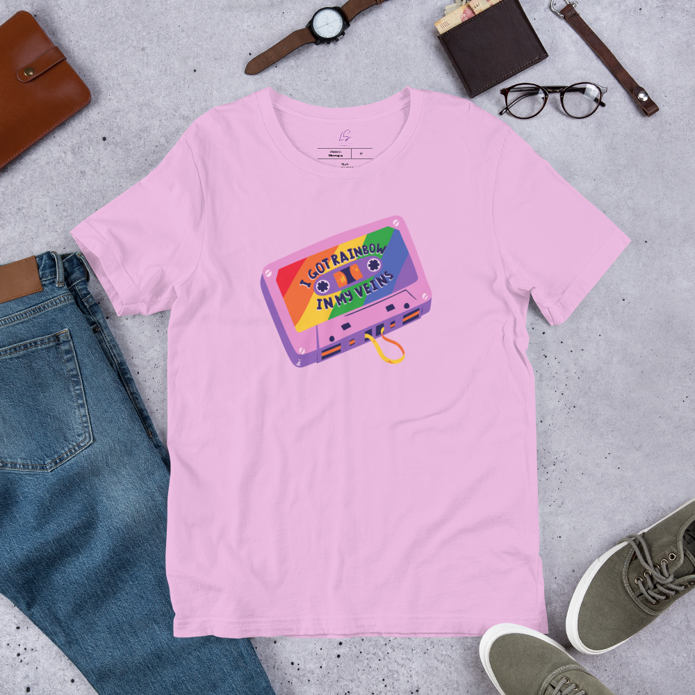 Unisex Tee Bella + Canvas 3001: I Got a Rainbow in My Veins