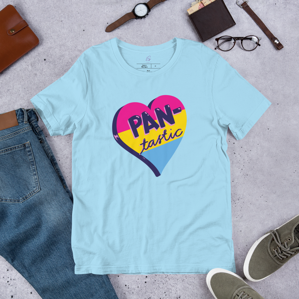 Unisex Tee Bella + Canvas 3001: Pantastic, Pansexual Heart