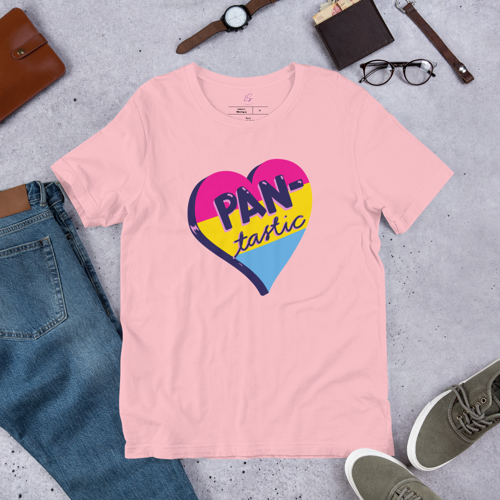Unisex Tee Bella + Canvas 3001: Pantastic, Pansexual Heart