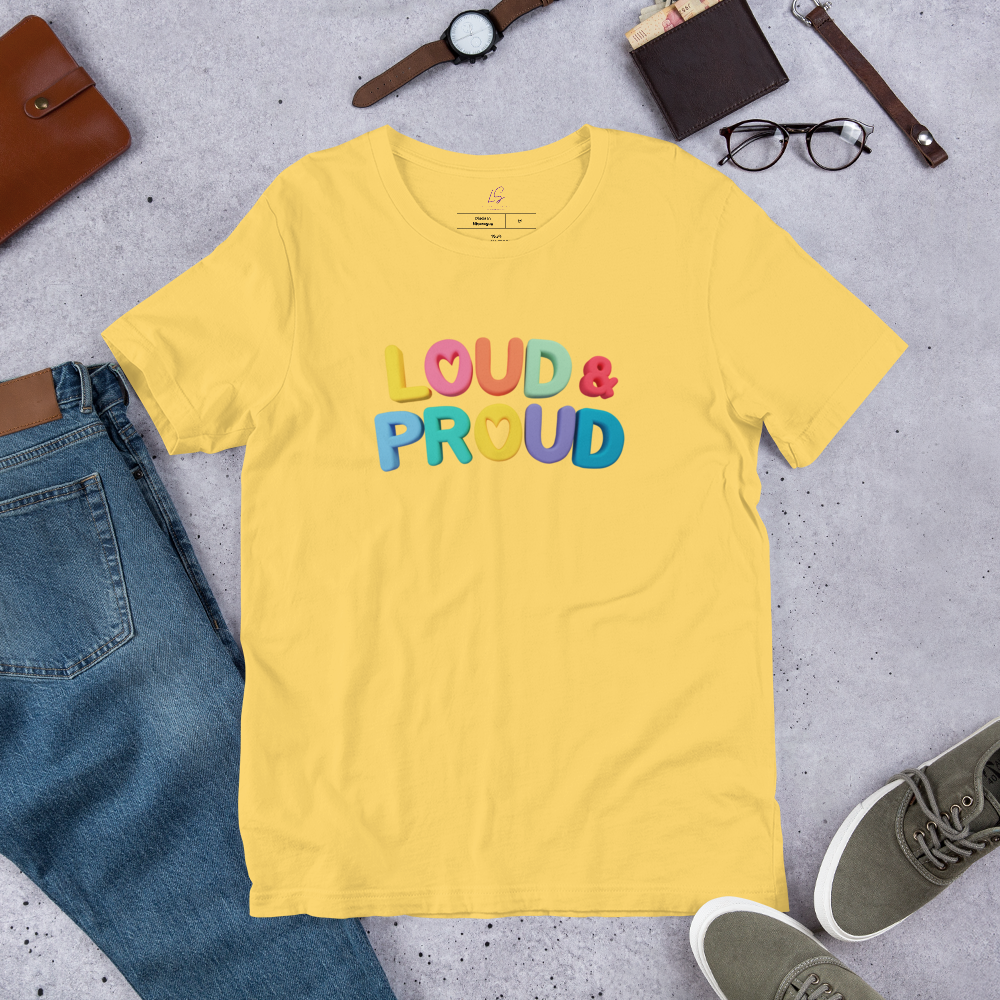 Unisex Tee Bella + Canvas 3001: Loud & Proud