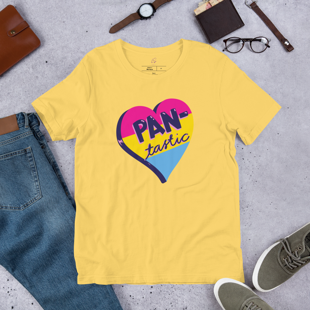 Unisex Tee Bella + Canvas 3001: Pantastic, Pansexual Heart