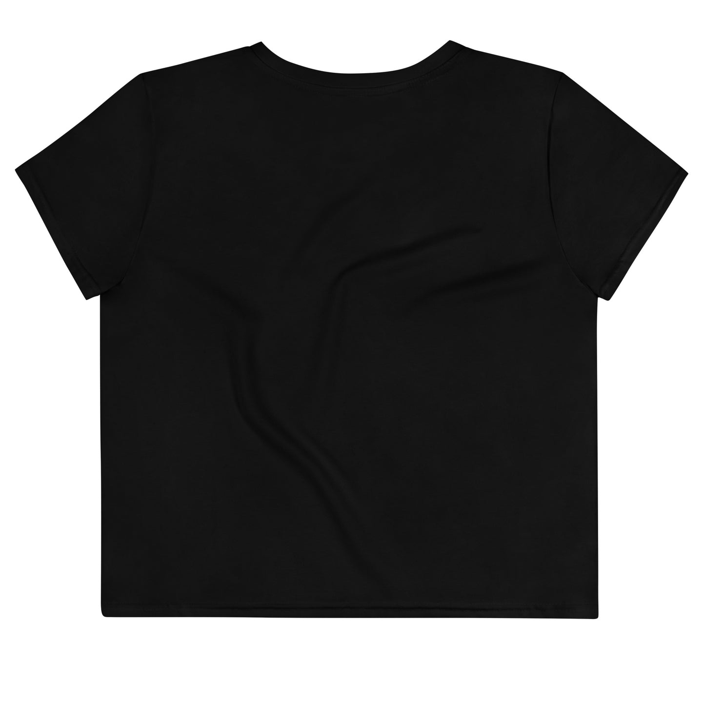 Crop Tee: Voluptuous (pink & black)