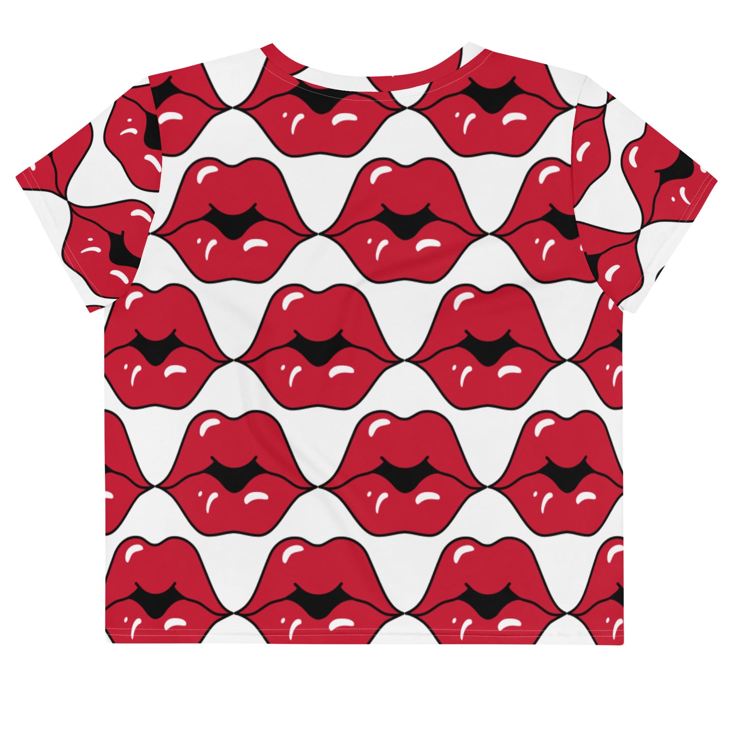 Crop Tee: Red Lips