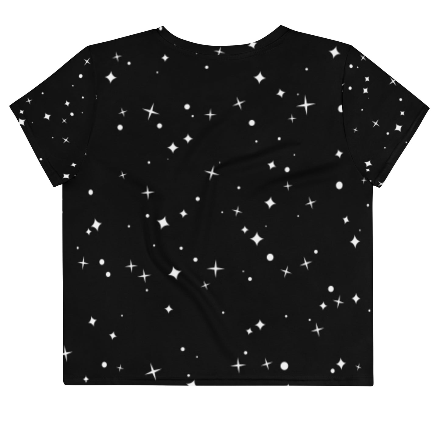 Crop Tee: Cosmic Kitty on a Starry Night