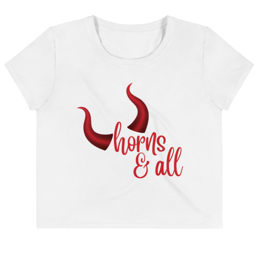 Crop Tee: Horns & All