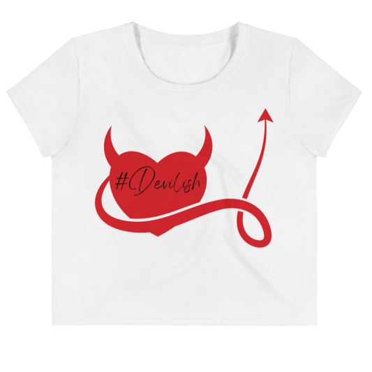Crop Tee: #Devilish