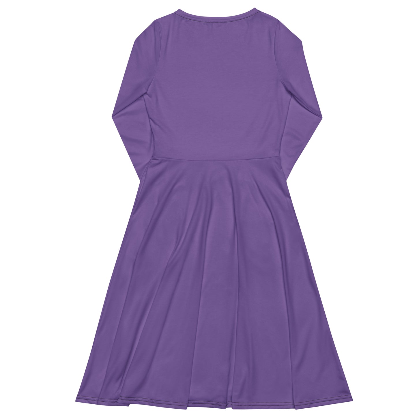 Long-Sleeve Midi Dress: Eat Drink and Be Scary (ce soir purple)