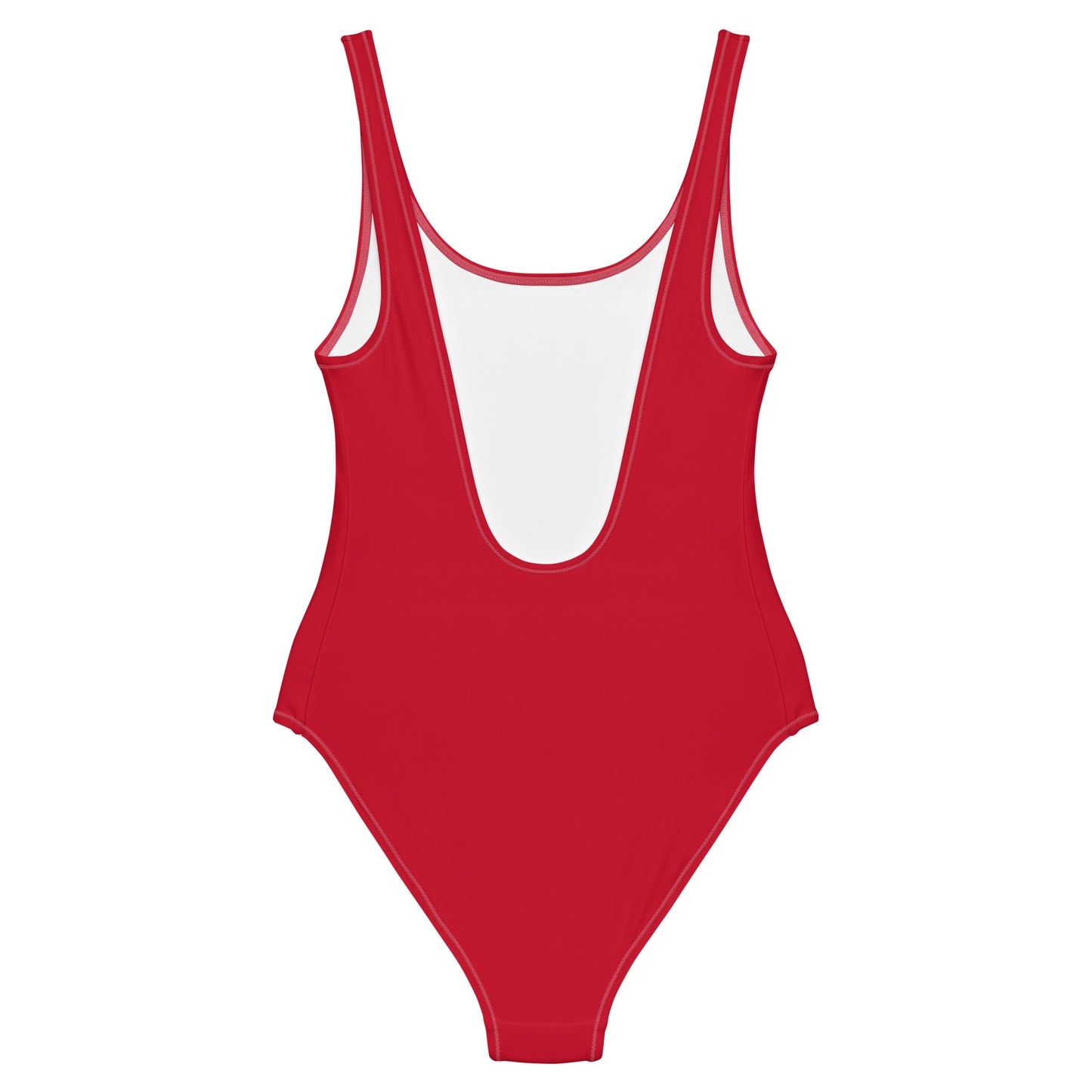 One-Piece Swimsuit: Red