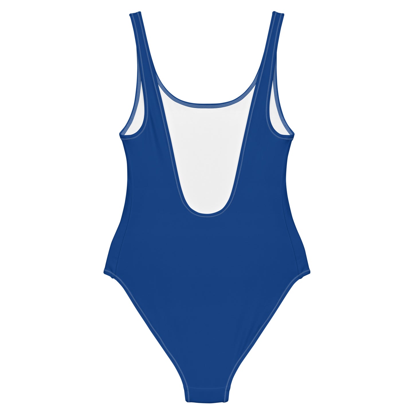 One-Piece Swimsuit: Dark Cerulean Blue