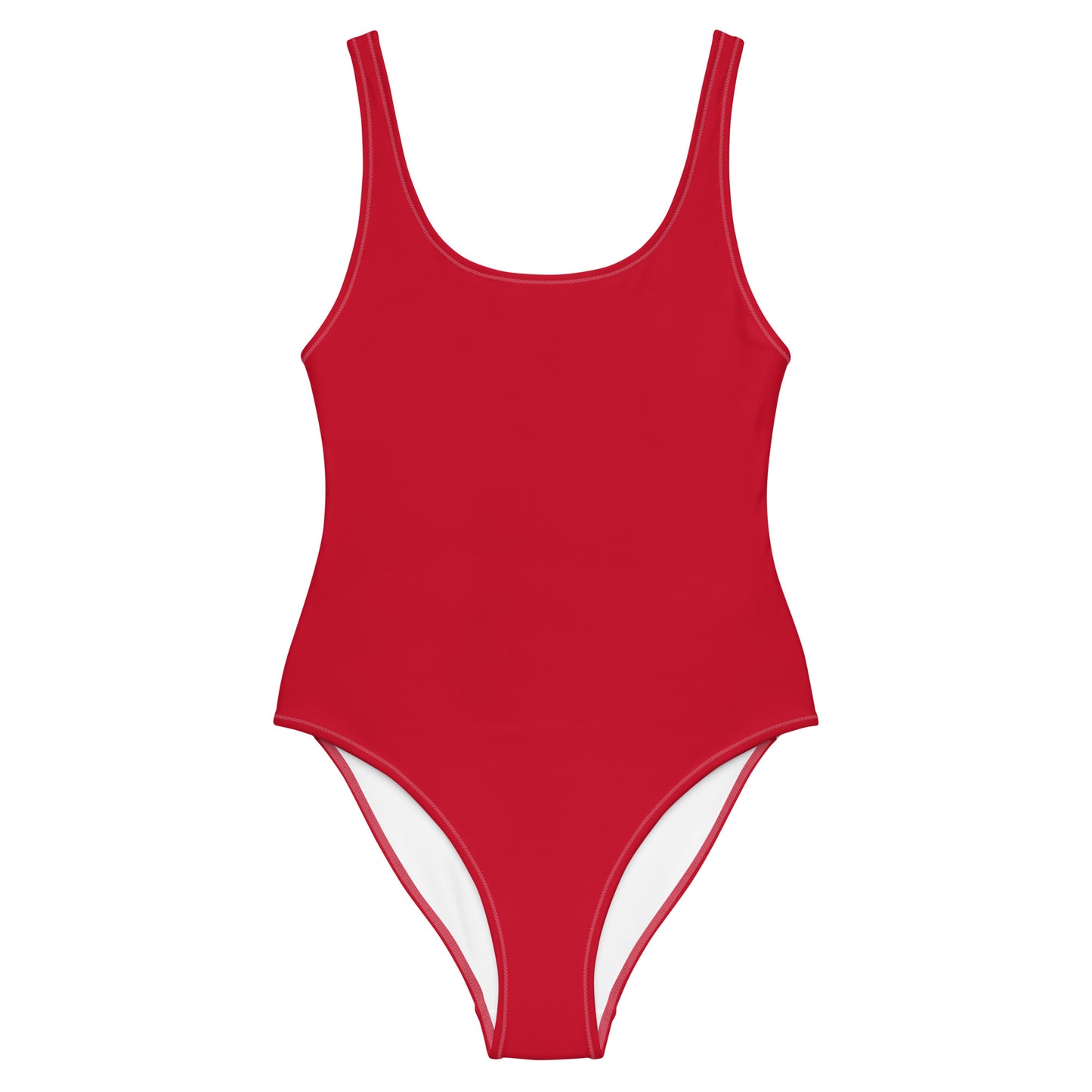 One-Piece Swimsuit: Red