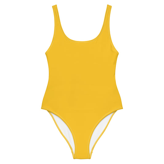 One-Piece Swimsuit: Yellow