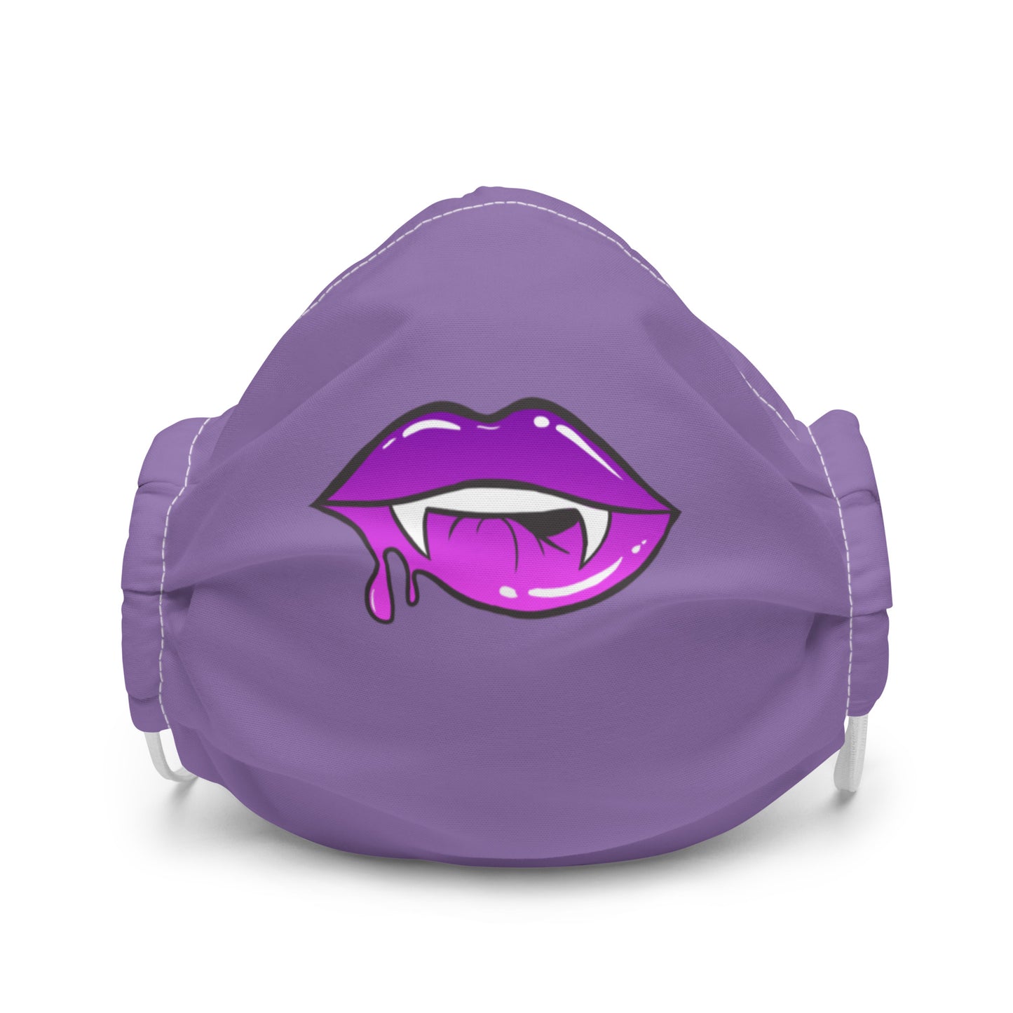 Premium face mask: Purple Vamp Lips