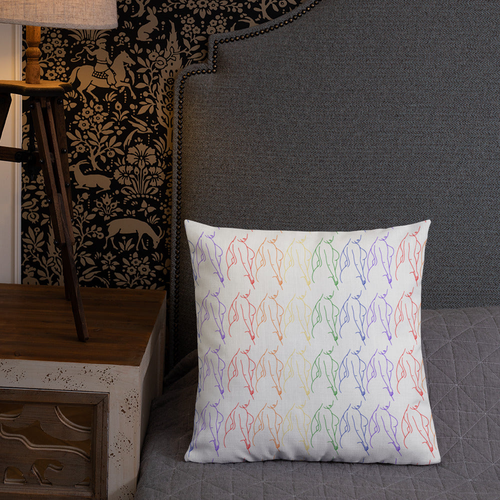 Premium Pillow: Full Figure Silhouette (multi-color)