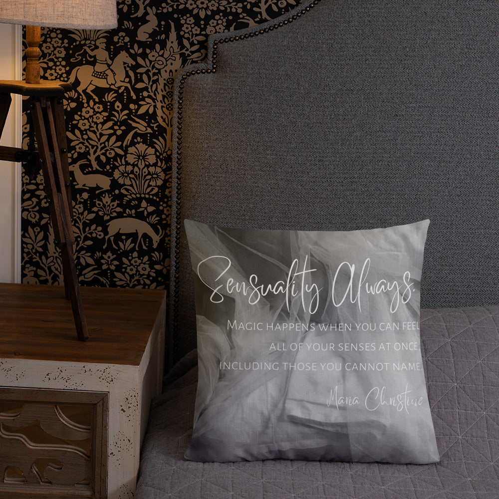 Premium Throw Pillow: Sensuality Always