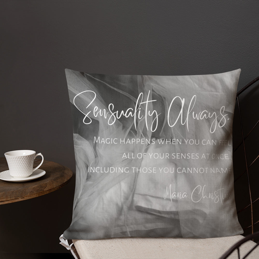 Premium Throw Pillow: Sensuality Always