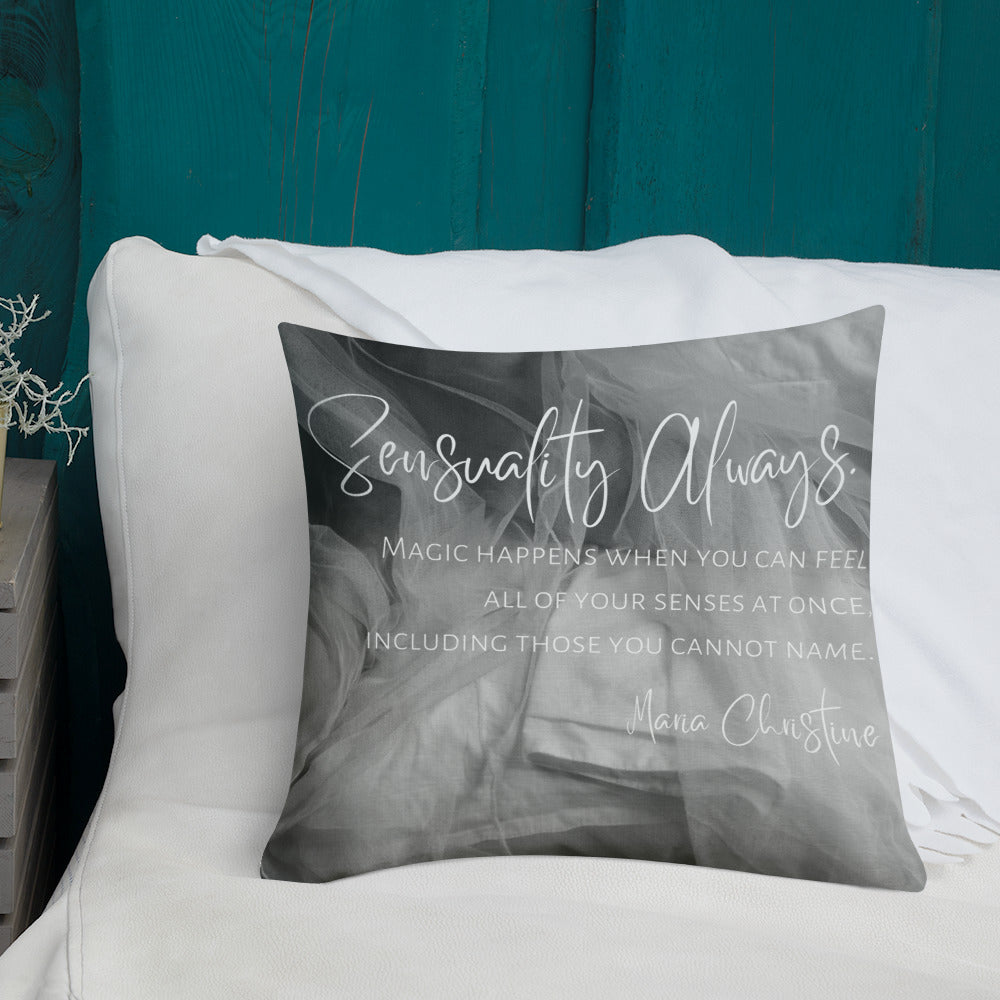 Premium Throw Pillow: Sensuality Always