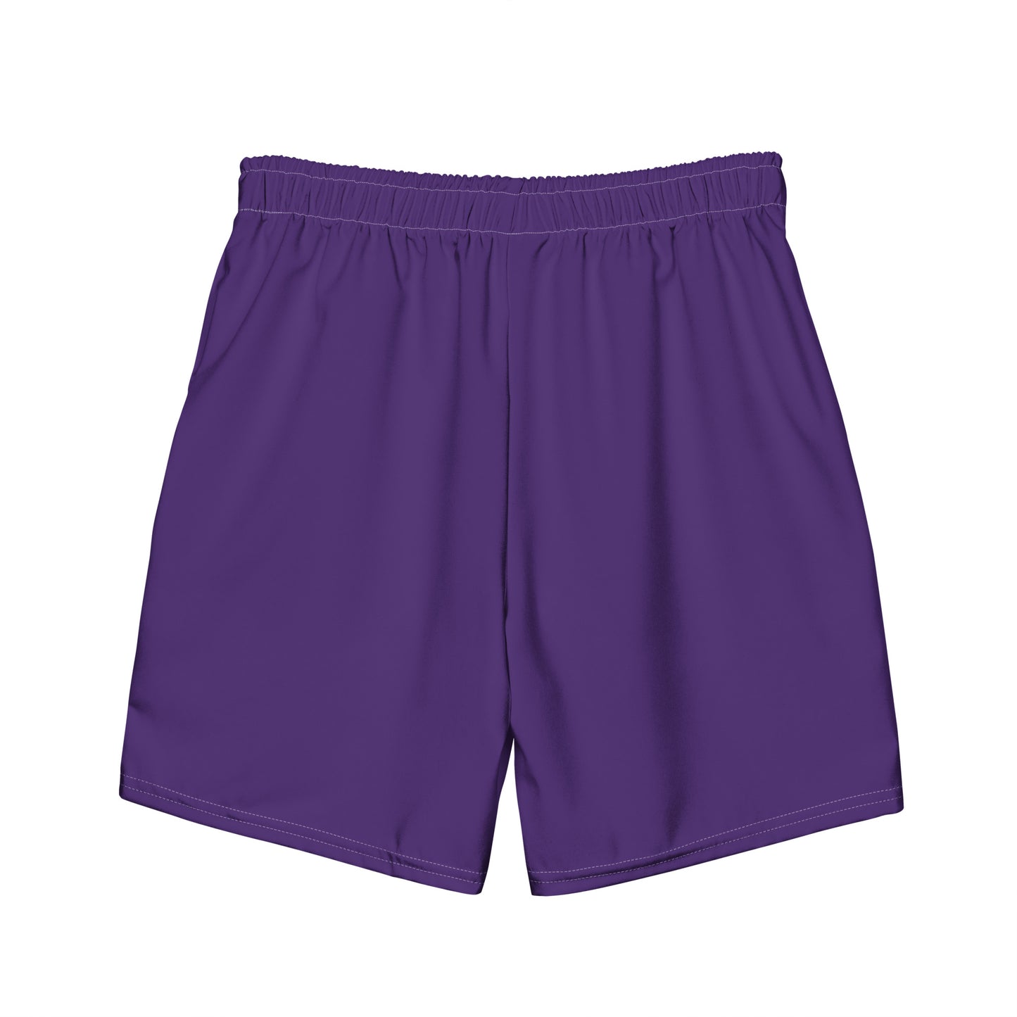 All-Over Print Recycled Swim Shorts:  Purple