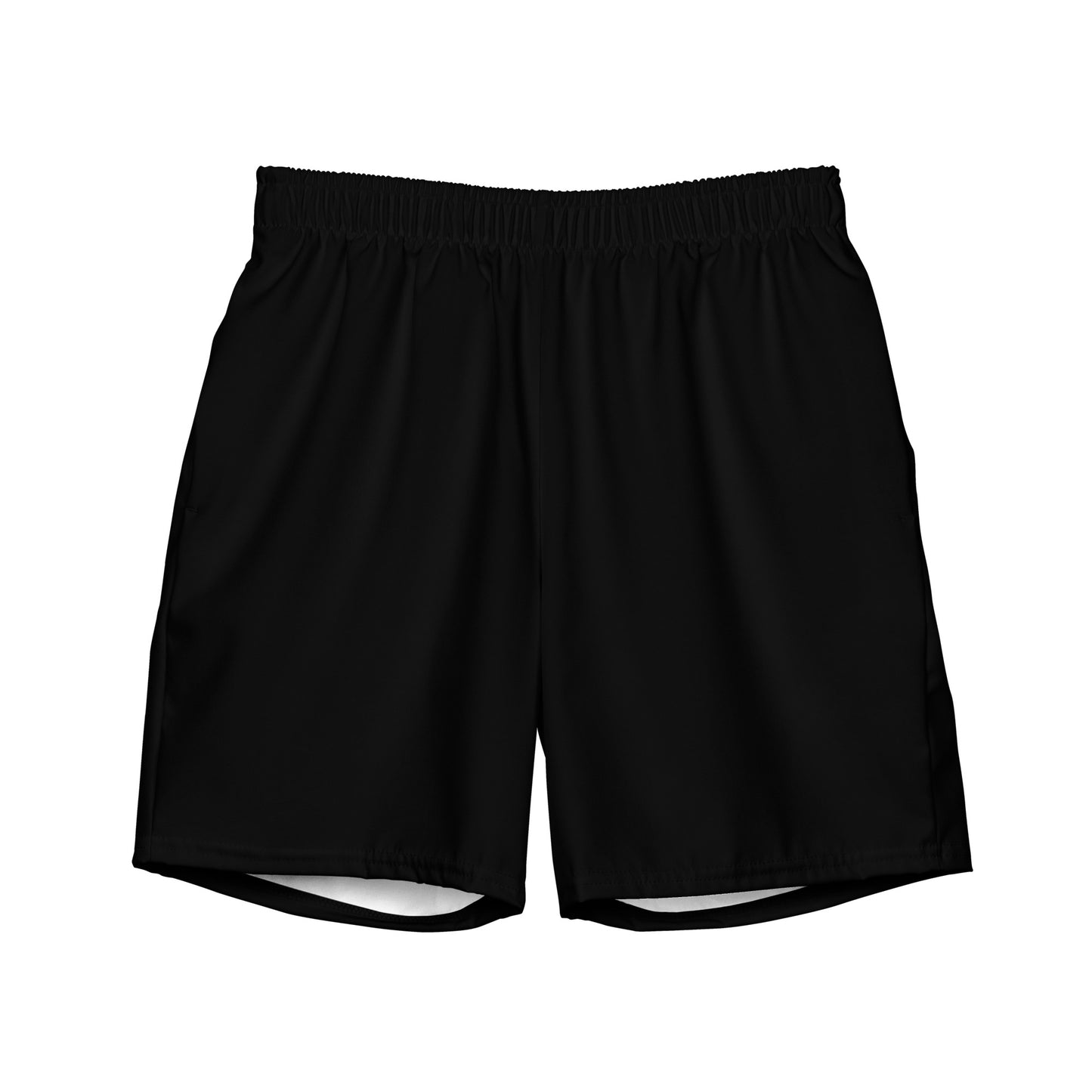 All-Over Print Recycled Swim Shorts: Black