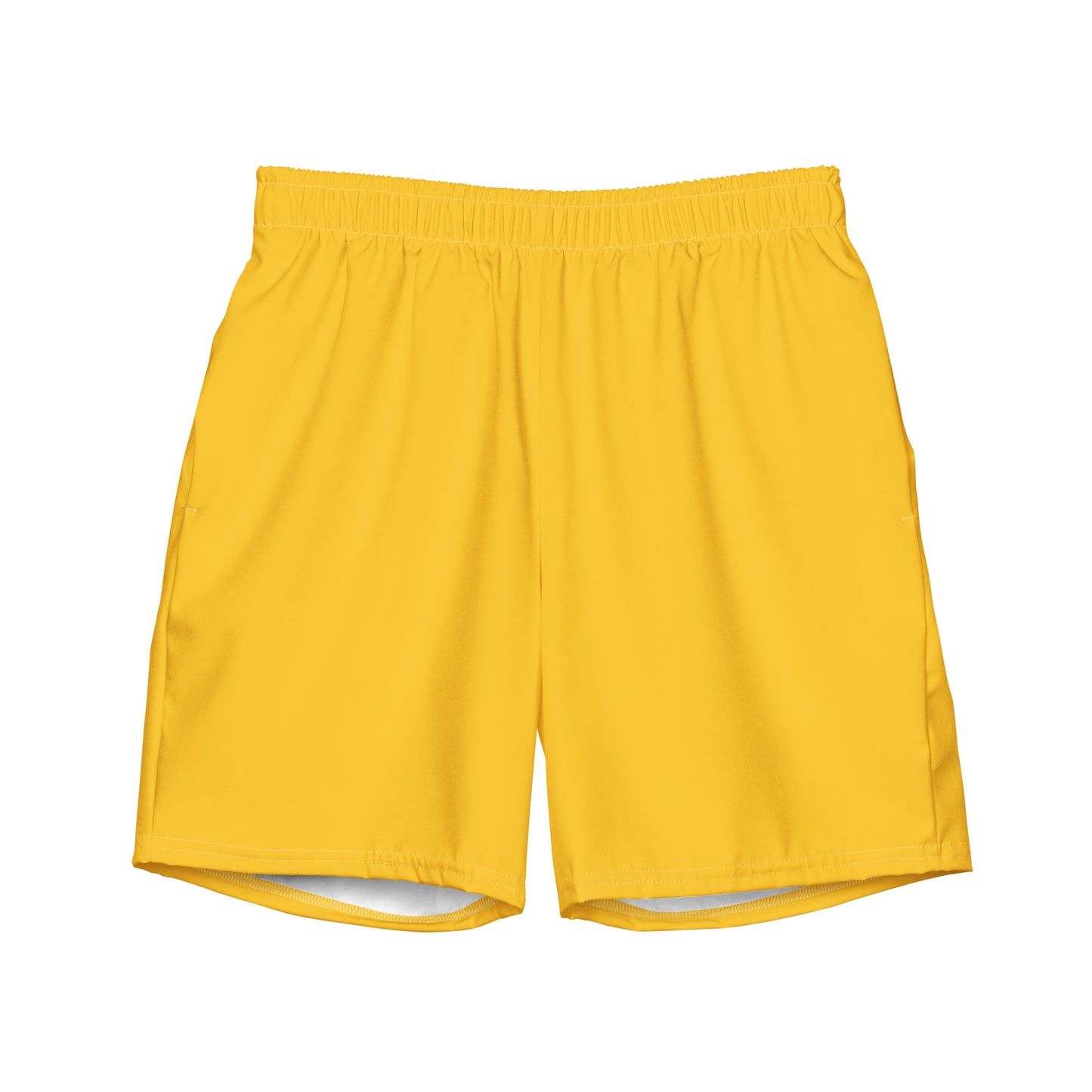 All-Over Print Recycled Swim Shorts: Yellow