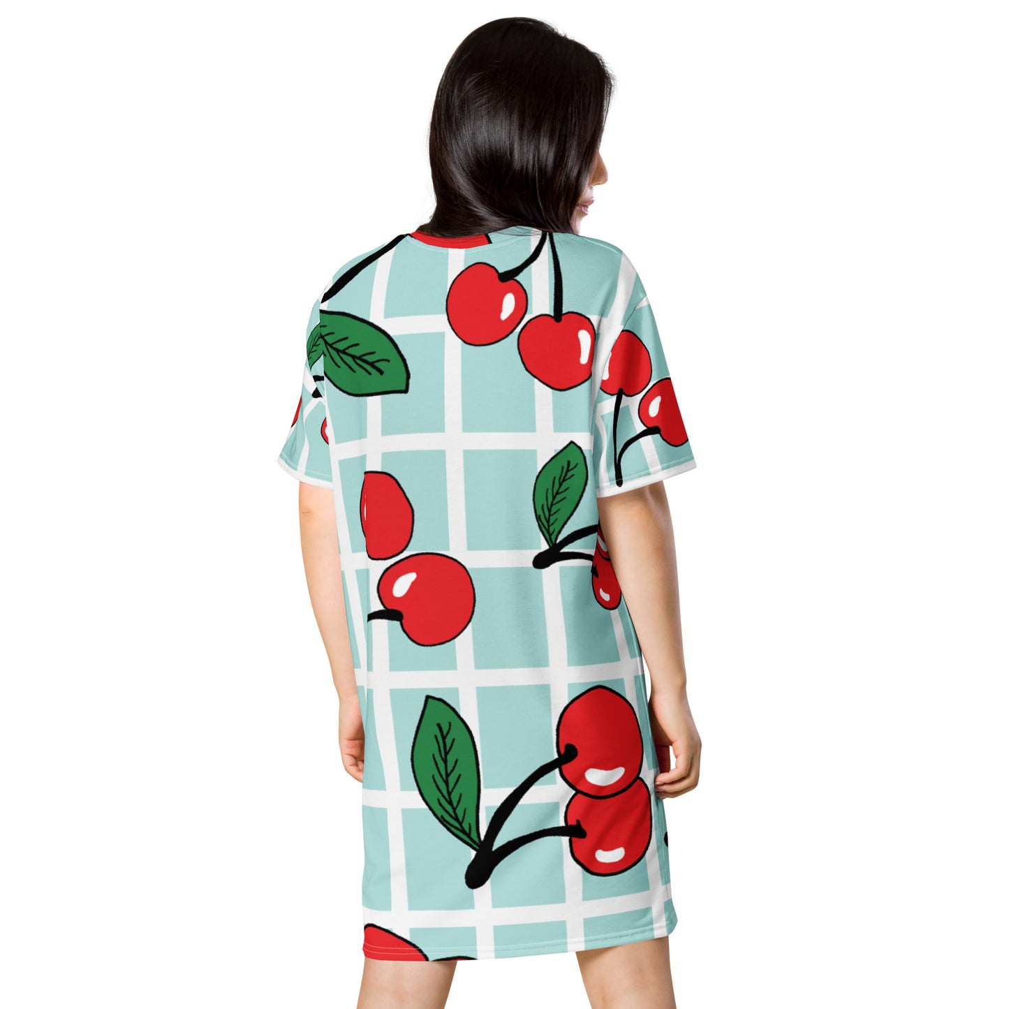 T-shirt Dress: Cherries and Tile