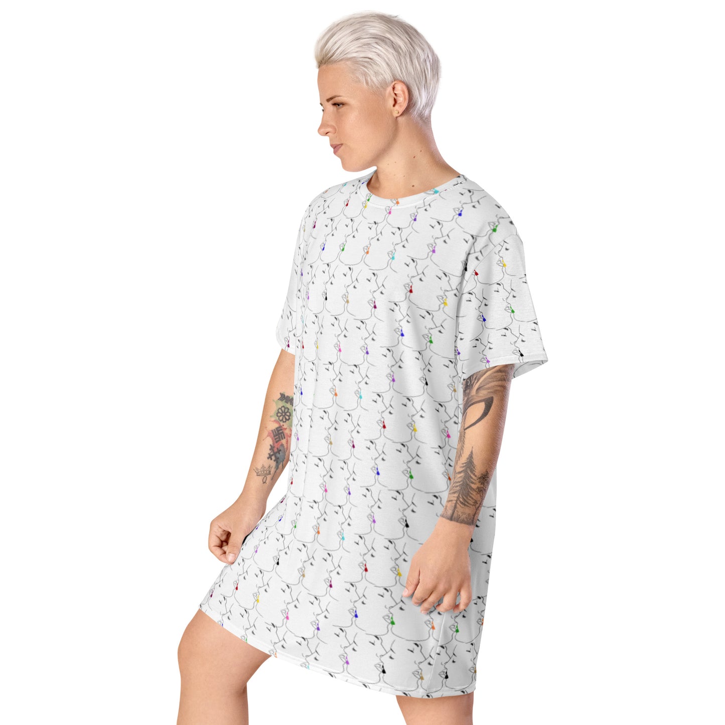 Tender Kisses T-Shirt Dress / Oversized Tee
