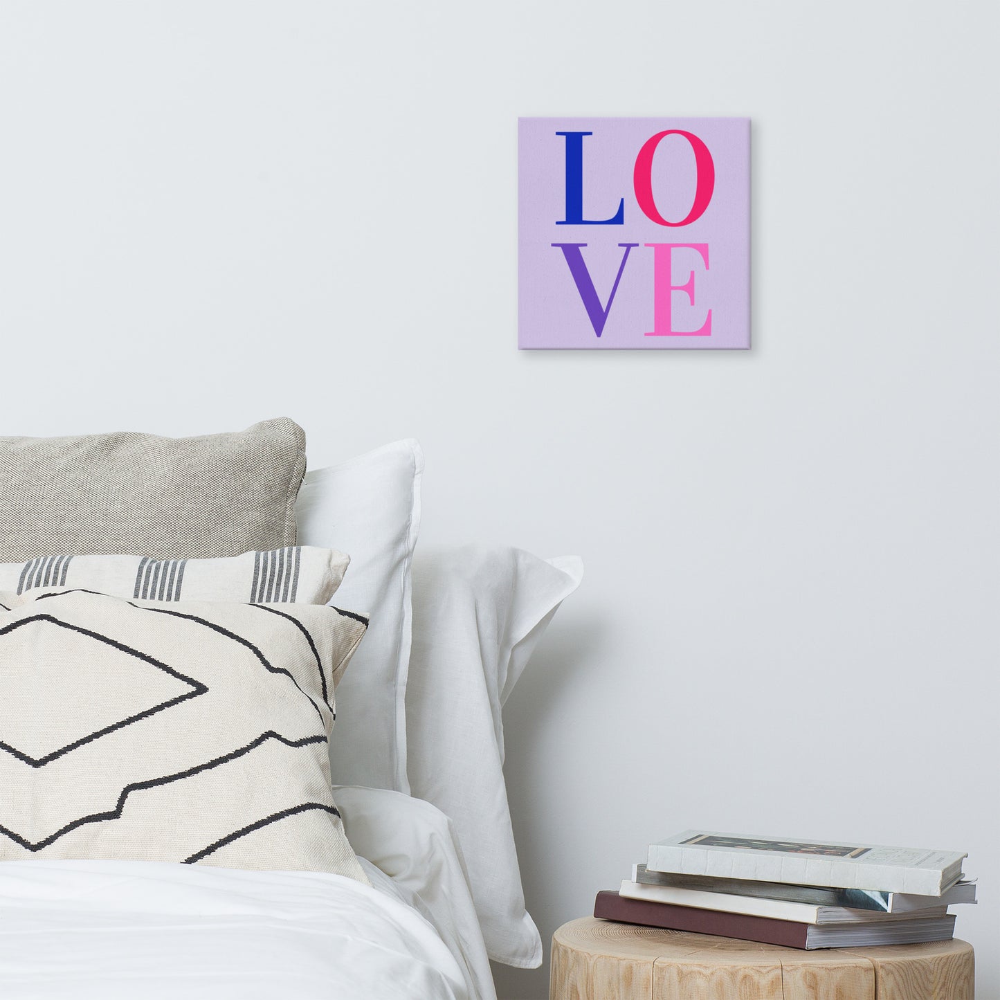 Canvas Art: LOVE (lavender)