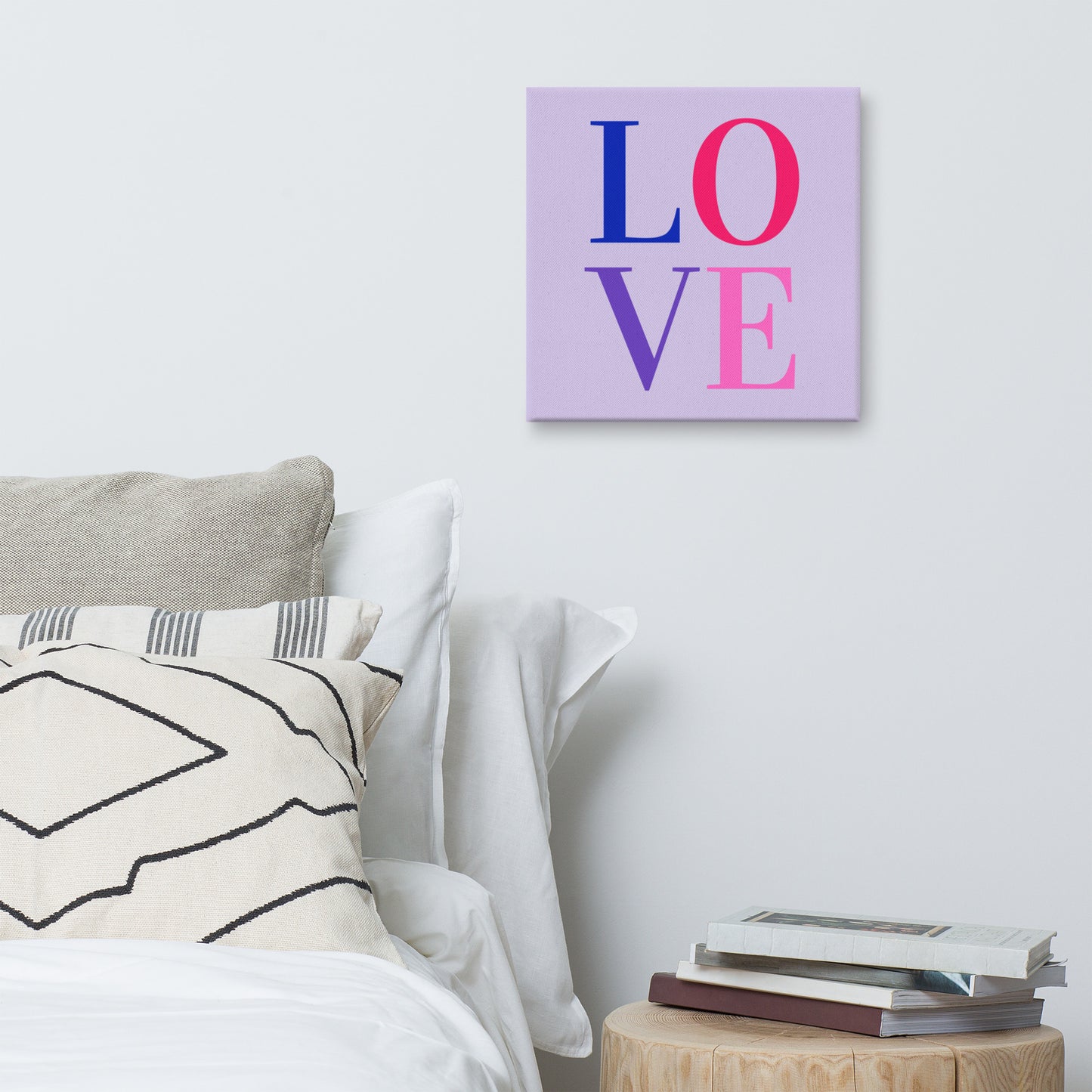 Canvas Art: LOVE (lavender)